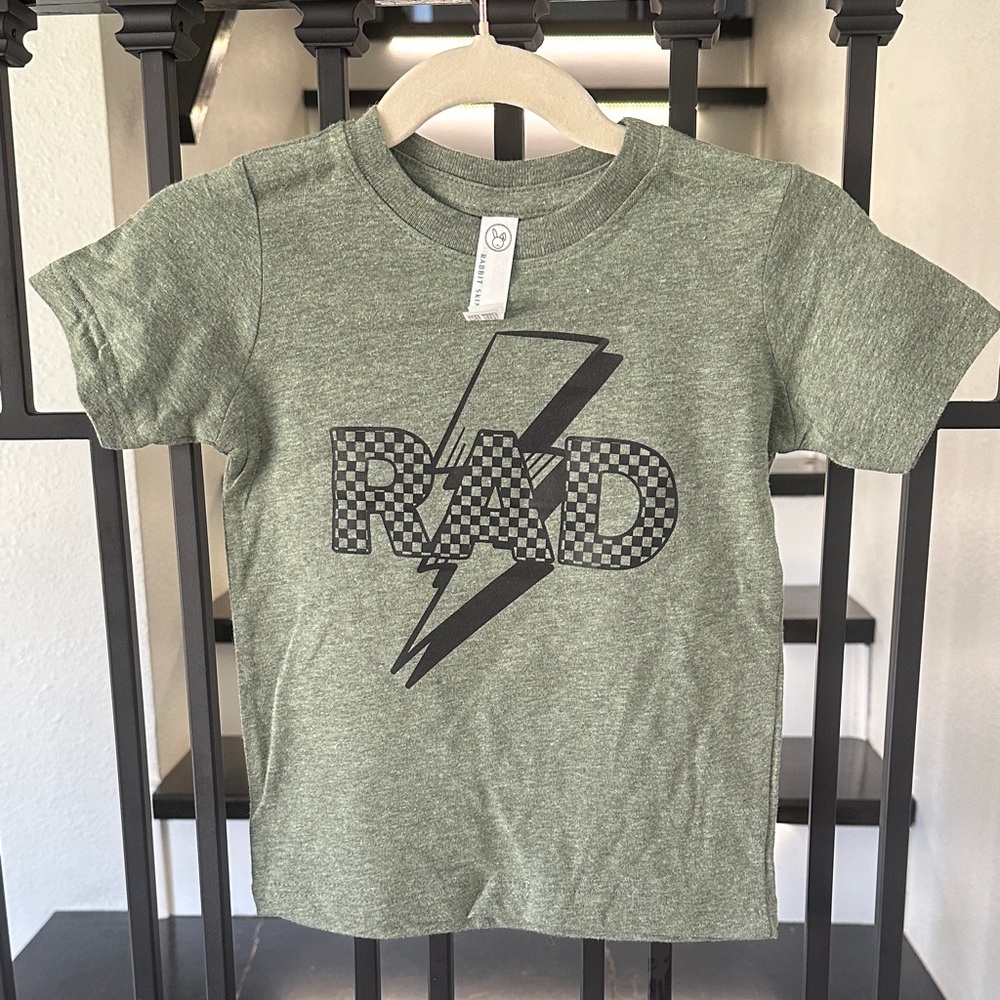 Unbranded Kids' Green 'RAD' Graphic Tee